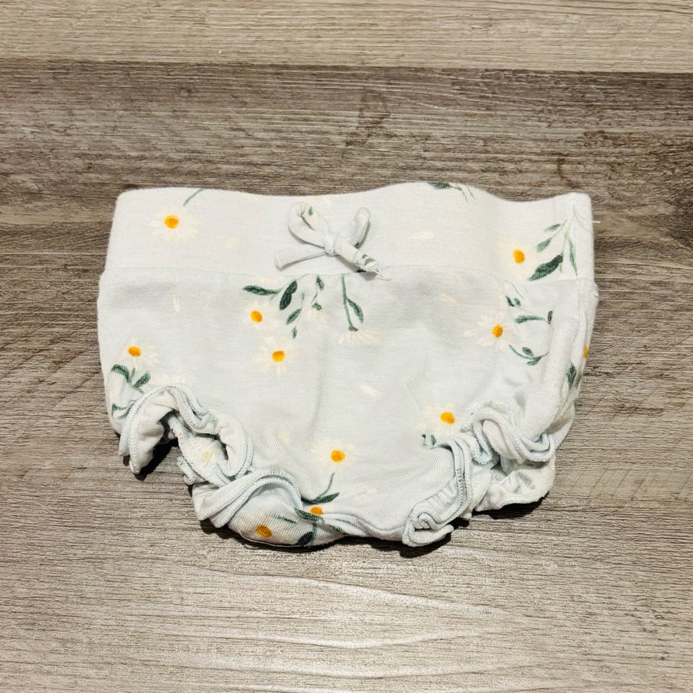 Angel Dear Baby Floral Bloom Cotton Diaper Cover - light Blue Flowers 0-3 mo